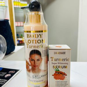 Tumeric lotion and serum